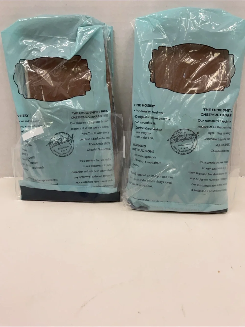 National Fine Hosiery knee high Stockings - Natural-size medium- total of 5